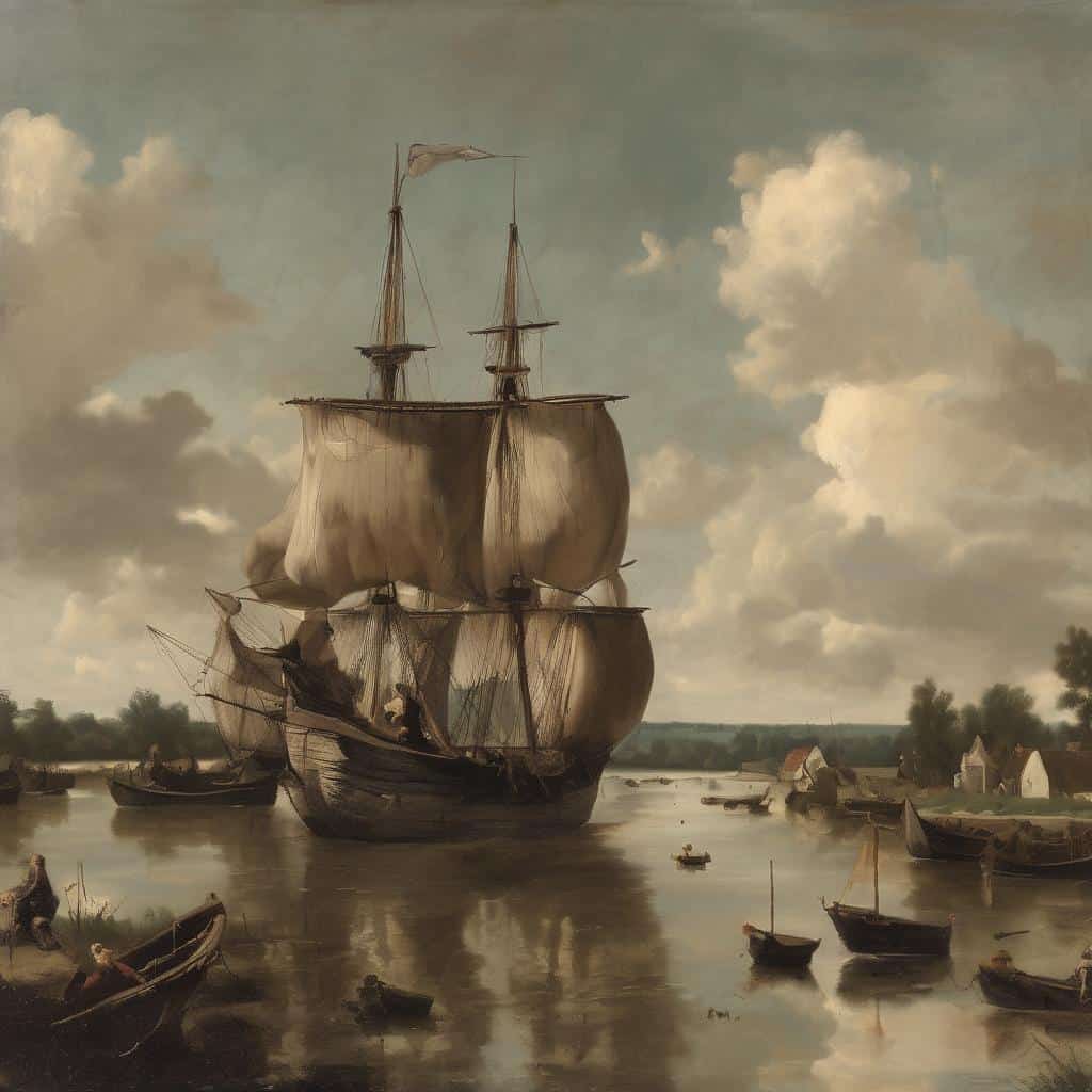 - Δημόσιο πλοίο ιστορίας και καλλιτεχνικής κληρονομιάς, ύφος ιπτάμενο και ρεαλιστικό.